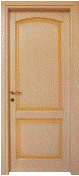 Porta in legno massello - Porta in nocino laccata anticata