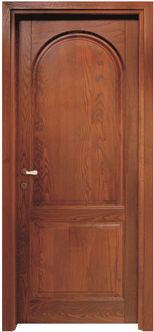 Porta in legno massello - Porta in frassino tinta noce scuro