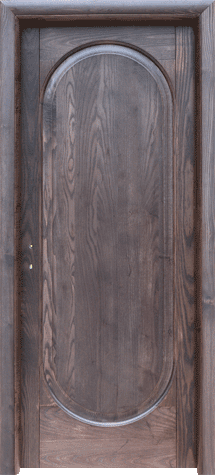 Porta in legno massello - Porta in frassino finitura weng