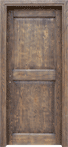 Porta in legno massello - Porta in castagno sabbiata a cera